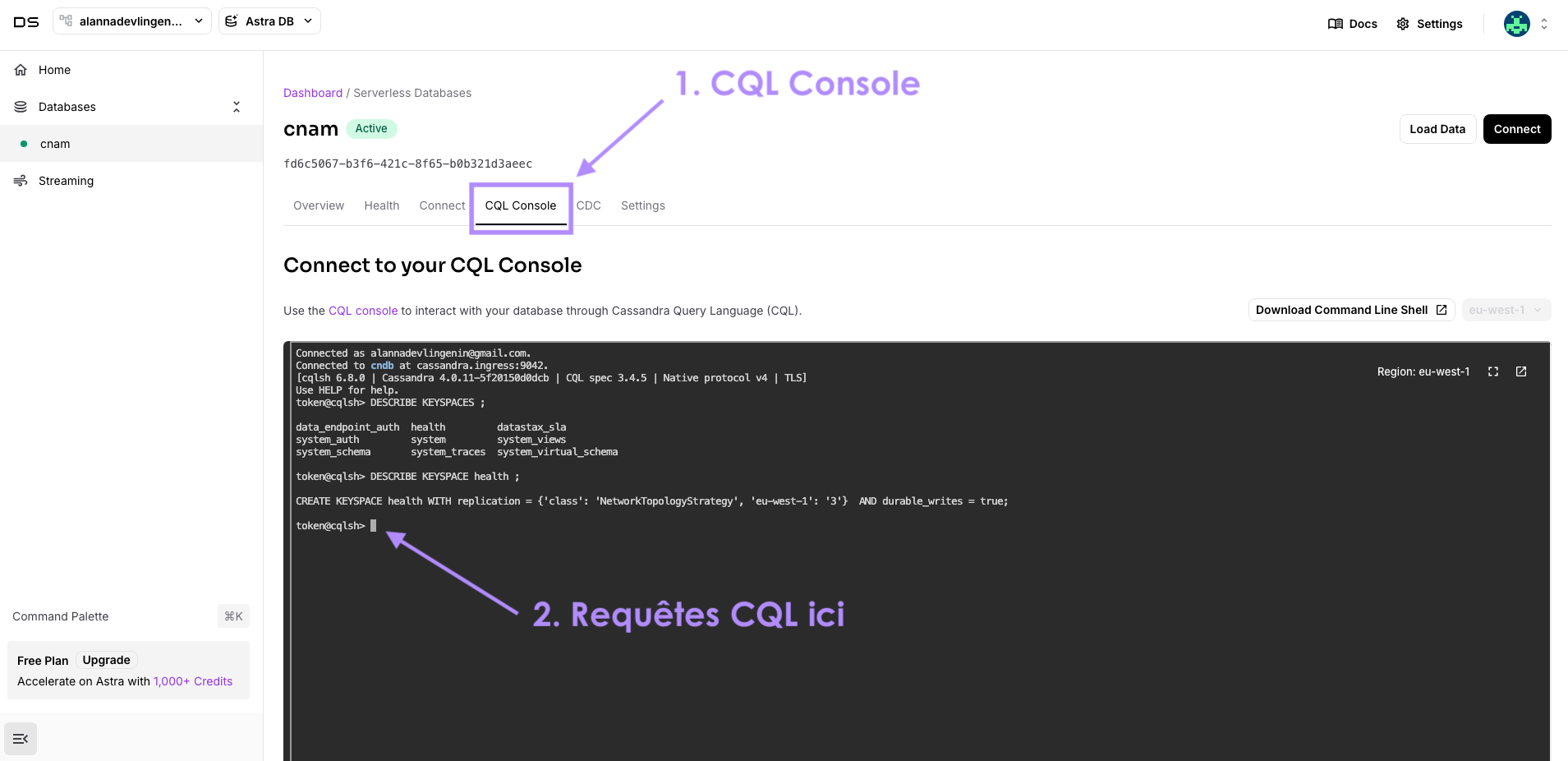 CQL console